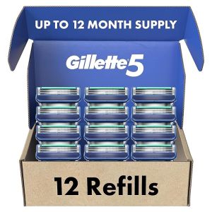 Gillette5  Mens razor blade replacement 12  Support  Lubrication Strip  Provide a more comfortable shaving experience