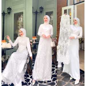 BEST SELLER FABINA DRESS BUSUI FRIENDLY!! INNER DRESS + OUTER FREE OBI BELT LEBARAN SERIES DRESS KONDANGAN DRESS PESTA DRESS BRIDESMAID DRESS LAMARAN DRESS LEBARAN TERBARU
