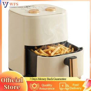 Modern Electric Air Fryer Square Oven for Healthy Snacks Compact Kitchen Appliance Easy Operation