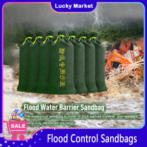 Reusable Sandbag Canvas Sand Bag Flood Control Rainy Season Waterproof Thickening Durable Basement Garage Bags For Flood Protection Rainwater Prevention Garden Supplies