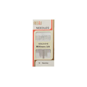 Jarum Benang Jahit Manual Isi 16 Gold Eye Milliners 3/9 Needles / Jarum Jahit Tangan / Jarum Sulam / Jarum Jahit Set Praktis Serbaguna MLH  L10