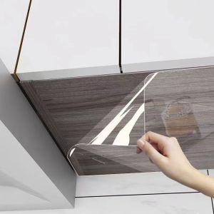 New Hanging Cabinet Oil Proof Sticker Self-adhesive Kitchen Cabinet Waterproof And Moisture-proof Cabinet Bottom Transparent Film Anti Steam And Oil Smoke