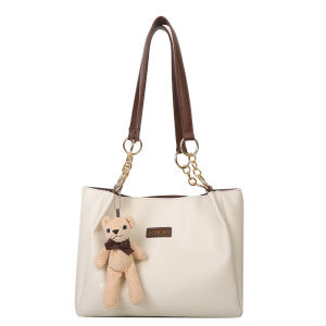 💖Large capacity commuter handbag Yellow tote bag Womens summer bag Commuter large bag Shoulder bag