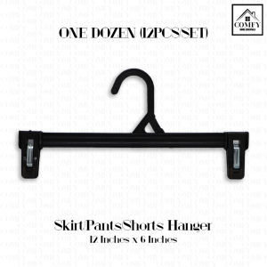 One DozenBoutique Clip Hangers for Pants/Shorts/Skirts/Trousers/Short SAHARA #77 Plastic Hanger COD (12pcs)