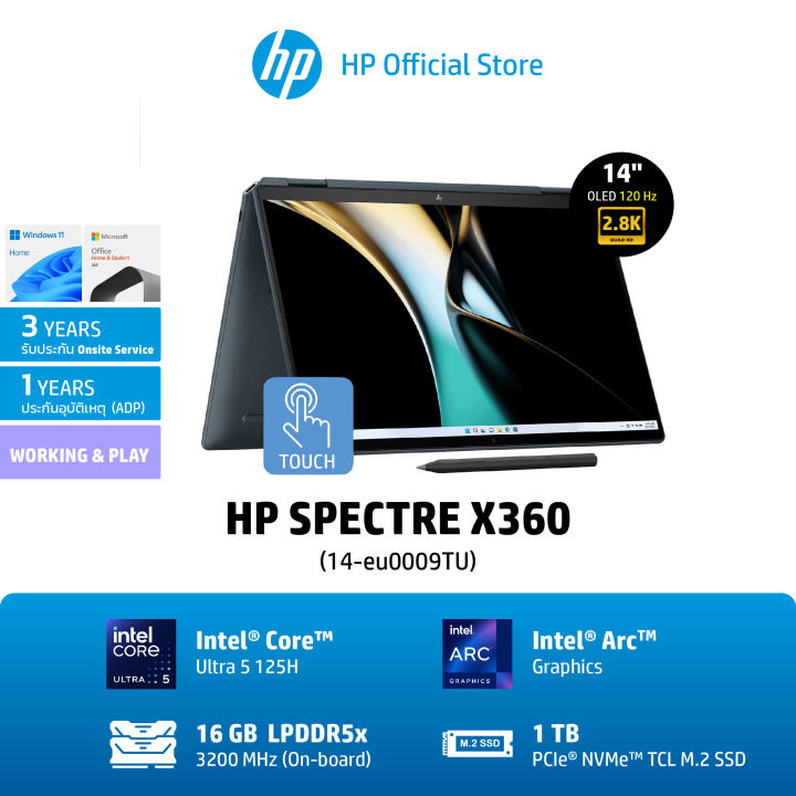 HP Spectre x360 14-eu0009TU Intel Core Ultra 5 125H - Arc Graphics ...