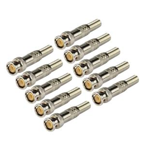 5Pcs/10Pcs BNC Male Connector 75-5 Solderless BNC Compression Connector Screw On Coaxial Terminal for CCTV Camera
