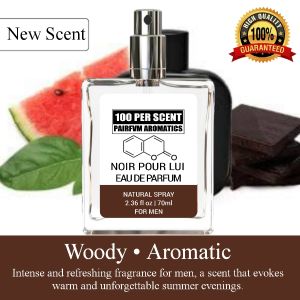Noir Pour Lui Eau De Parfum Premium Oil Based Perfume Long Lasting Scent - Men