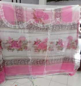 KELAMBU KOTAK motif bunga Anugrah 180X200 NO 1