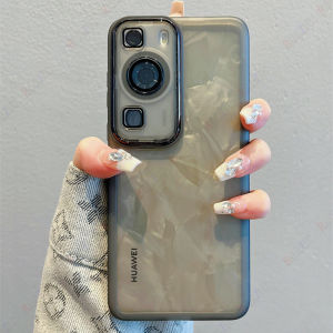 ROAZIC Transparent Phone Case For Huawei P60/P60 Pro Back Cover With Lens Film Anti-fall Soft Casing