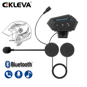 EKLEVA Motorcycle BT Helmet Headset Wireless Hands-free call Kit Stereo Anti-interference Waterproof Music Player Speaker Noise Reduction With Mic