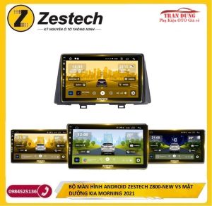 [HÀNG CHÍNH HÃNG] Màn hình zestech Z800 NEW dvd android nâng cấp cho xe ô tô KIA MORNING 2021-2023 màn android xem camera oto youtube chỉ đường Vietmap S1 Navitel Gmap ra lệnh giọng nói KIKI AUTO tích hợp vô lăng. DVD gắn taplo xe hơi.