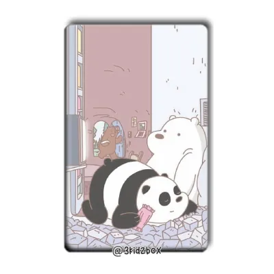 We Bare Bears Ezlink Card Sticker Protector Cartoon Stickers
