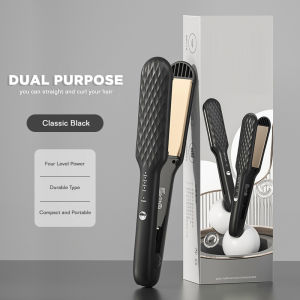 Dreepor Hair Straightener Portable Hair Straightening Iron Heat Hair Curler Electric Straightener And Curler For Hair With LCD Display