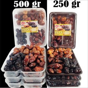 paket 3 kurma Ajwa madinah sukari dan tunis madu kemasan 500 gram fresh stok terbaru