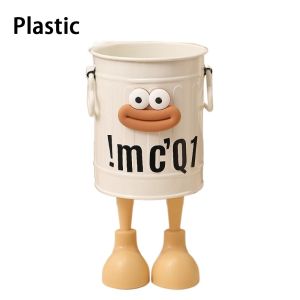 SAVVYSHELF Big Mouth Pencil Holder DIY Cartoon Pen Container  Round Desktop Storage Buckets Students Stationery