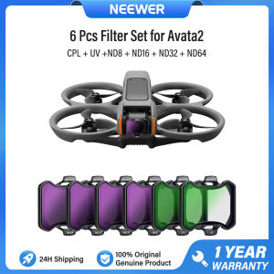 NEEWER Filter Set for DJI Avata 2 Camera Filters Set CPL+UV+ND8+ND16+ND32+ND64 Filter Kit Multi Coated HD Optical Glass