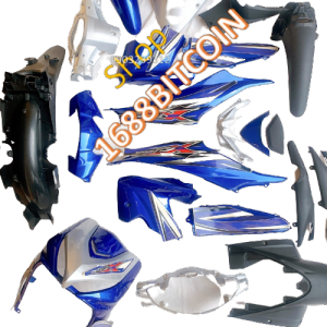 Bộ Dàn áo màu Xanh BẠC xe Wave RSX 110 / S110/ RS110 đời 2010 - 2011 (Tặng Tem ) Nhựa nguyên sinh cao cấp
