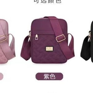 Nylon Sling Bag Women Shoulder Bag Korean Style Classic Waterproof Multi Pocket