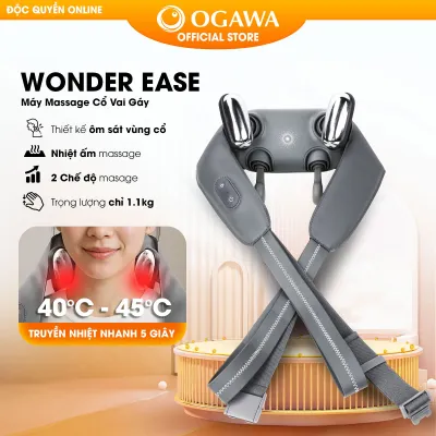 Máy Massage Cổ Vai Gáy OGAWA Wonder Ease OL - 0843 | Massage Như Bàn Tay Thật | Day Ấn Sâu & Xoa Bóp | Chườm Nóng | Giảm Đau Mỏi