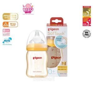 Bình Sữa Cổ Rộng Pi.geon Softouch Peristaltic Plus PPSU 160ml 240ml