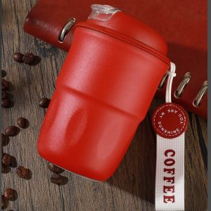 High-quality coffee cup with a luxurious and elegant design small capacity 316 Stainless Steel Thermos Cup 2025 New travel water bottle