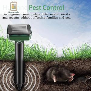 【New Arrival】 Outdoor LED Pest Repeller Solar Insect Killer Ultrasonic Sonic Device for Garden Yard Pest Control
