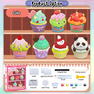 [Choo Choo Toy] DIY Creative Plaster Painting Toys Coloring Graffiti Drawing Craft Sets Mainan Plaster 儿童涂鸦手工石膏 - BT309