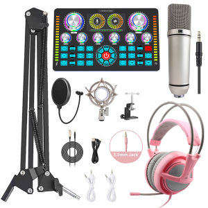 Siborie Q7+U87+H6/H7 paket lengkap soundcard headset mic full Peralatan Streaming Langsung