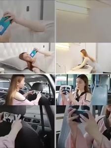 (HD1)Adjustable Neck Phone Holder Universal Tablet Stand for Video Selfie Live Streaming Lazy Mount