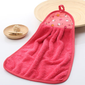 Malaysia Stock Soft Hand Towel Kitchen Bathroom Hanging Cloth Super Absorbent Tuala Tangan Toilet Quick Drying Cleaning Cloth