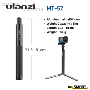 Ulanzi MT57 / MT58 Selfie Stick Pole for Insta360/DJI/Action Camera 3031