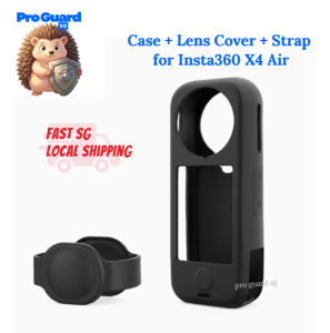 [SG] Case + Lens Cover + Strap for Insta360 X4 Air Carry Storage Camera Case (battery access easy)
