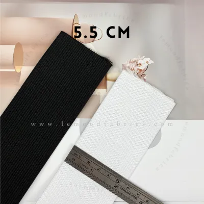 Le Mood Fabrics Soft Elastic Band Extra Solid Premium Quality Polyester Elastic Band Getah Kain Lembut Getah Pinggang