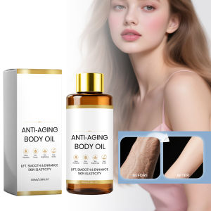 AMZ Anti-Aging Body Oil 100ML Helps Brighten Dull Skin Supports Smooth Elastic Texture For Dry Skin Quick Absorbing Non Sticky For Post Shower Routine Personal Care Skin Brightening Body Oil  中文翻译：