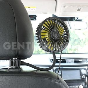 Car Cooling Fan Jok Tengah Kursi Belakang 360° USB  Kipas Angin Portable Interior Mobil
