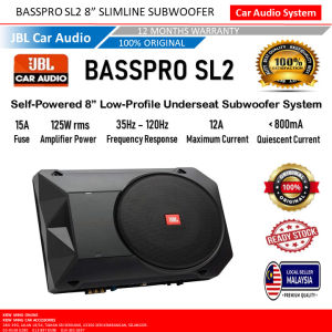 100% Original JBL Basspro SL2 8 Inch (200mm) Underseat Subwoofer Car Audio System Ready Stock