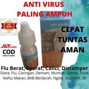 Obat Diare Kucing Muntah Lemas Tidak Mau Makan Mencret Flu Kitten Dewasa Ampuh Samfit Sam Fit Dalam