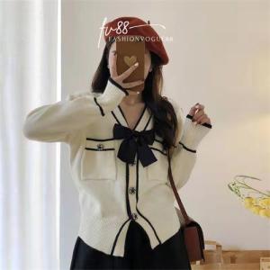 fv88 - Cardigan Outer Wanita Rajut Mewah Korea Lengan Panjang Knitwear Premium All Size fit to L