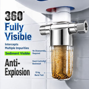 Water Heater Pre Filter Sediment Filter Inlet Water Filter Reusable Stainless Steel Mesh Strainer Water Heater Protector Bathroom Plumbing Accessory
