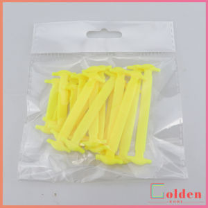 Golden เชือกรองเท้าแบบซิลิโคน ไม่ต้องผูก 16 แท่ง / แพ็ค Lazy shoelaces