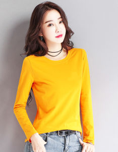 [ Xả Kho Giá Vốn * ] Áo thun nữ cổ tròn dài tay giữ nhiệt chất thun lạnh co giãn ấm áp dễ thương