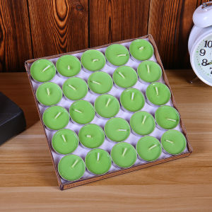 สีขาว ไร้กลิ่น Candles เทียน เทียนถ้วย 50ชิ้น เทียนหอม ทียนไม่มีกลิ่น เทียนไข จุดได้นาน 3-4 ชั่วโมง