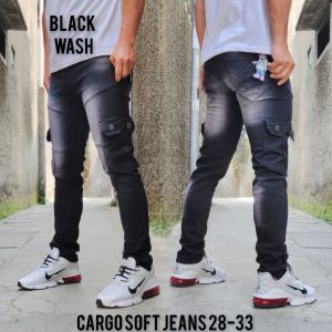 Celana Cargo Jeans Pria Dewasa Clana Panjang Cowok Keren Pakaian Laki Laki Murah Celana Kargo polos Hitam Terbaru