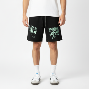 RCKLS.LTD Boardshort Smoulder Bahan Fleece Cotton - Celana Pendek Black