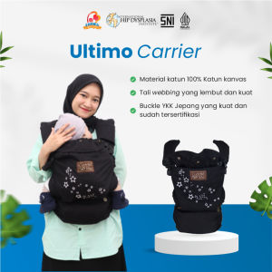 Ultimo Carrier Solid Embroidery black - Gendongan M Shape hipseat
