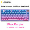 LEOBOG 81Keys Keycaps for Mechanical Keyboard PBT Color Keycap 8 colors to choose. 