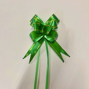 โบว์รูดขอบทอง 23mm และ 18mm ยกแพ็ค 10 ชิ้น โบว์ติดของขวัญ โบว์ติดของชำร่วย โบว์DIY