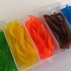 100 cái linh hoạt mồi câu mềm Mồi Nhân Tạo mồi mềm Giun đất Mồi Côn Trùng Mồi câu cá Phụ Kiện Đồ Câu Cá