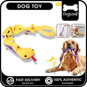 DogLemi Sniffing Training Dog Puzzle Toy Treat Dispenser Pet Snuffle Toy Squeaky Chew Interactive Foraging Game For Puppy Nose Training