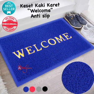 (BISA COD) PROMO Keset Kaki Karet Welcome Keset Lantai Anti Slip / Keset Kamar Mandi Tebal /Keset Kaki Welcome Keset Lantai Persegi Panjang / Keset Lantai Model Bihun / High Quality Best Seller